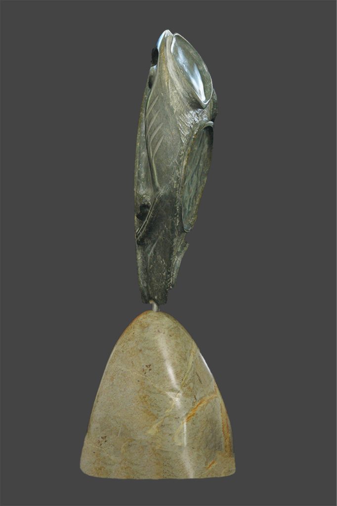 Raven Steals The Moon on base; right edge view